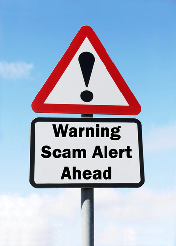 Scam Alert Sign